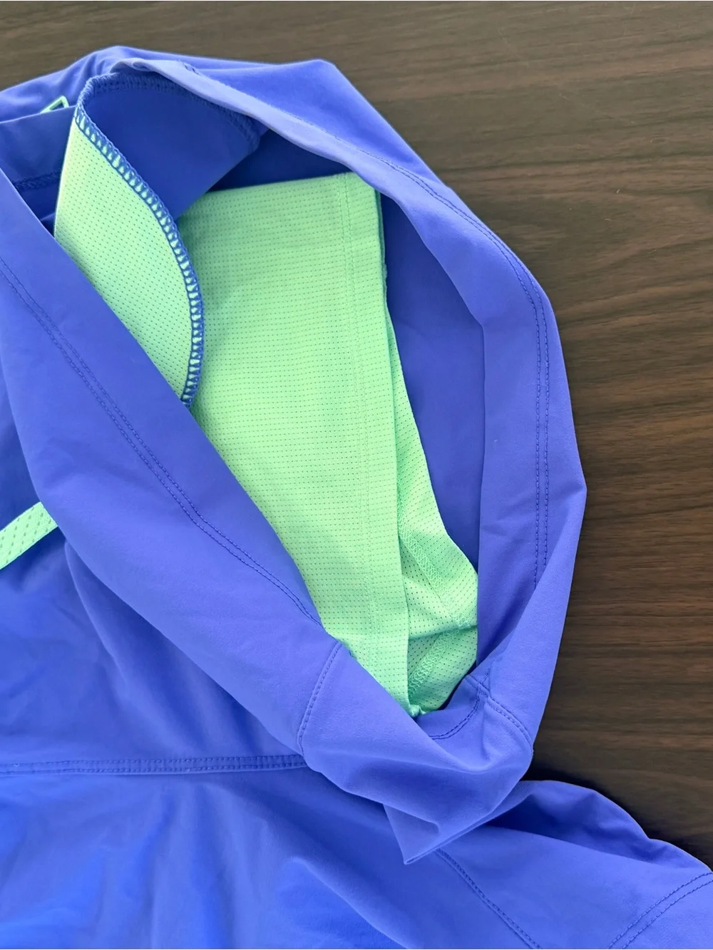 Fabletics Men's Athletic Shorts in Royal Blue with Teal Drawstring